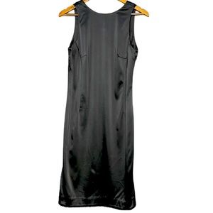 Yansi Fugel Black Dress With Back‎ Cutouts and Beaded Hem size 8